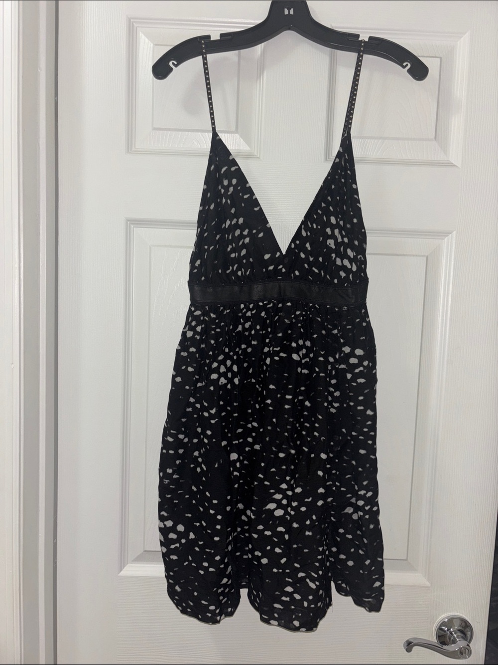 Bird by Juicy Couture Black and White Polka Dot Dress